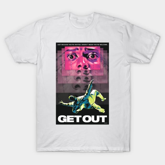 Get Out Movie Art Sunken Place T-Shirt by PhilRayArt